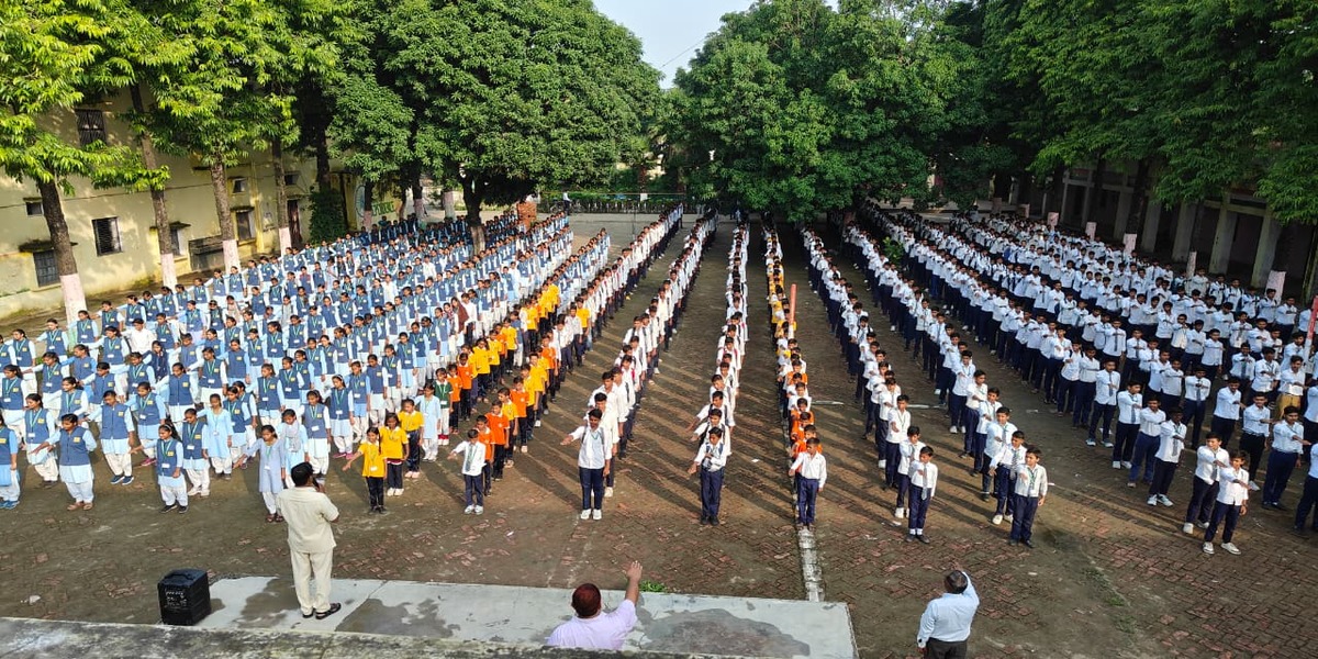 Classmates Studying in Library