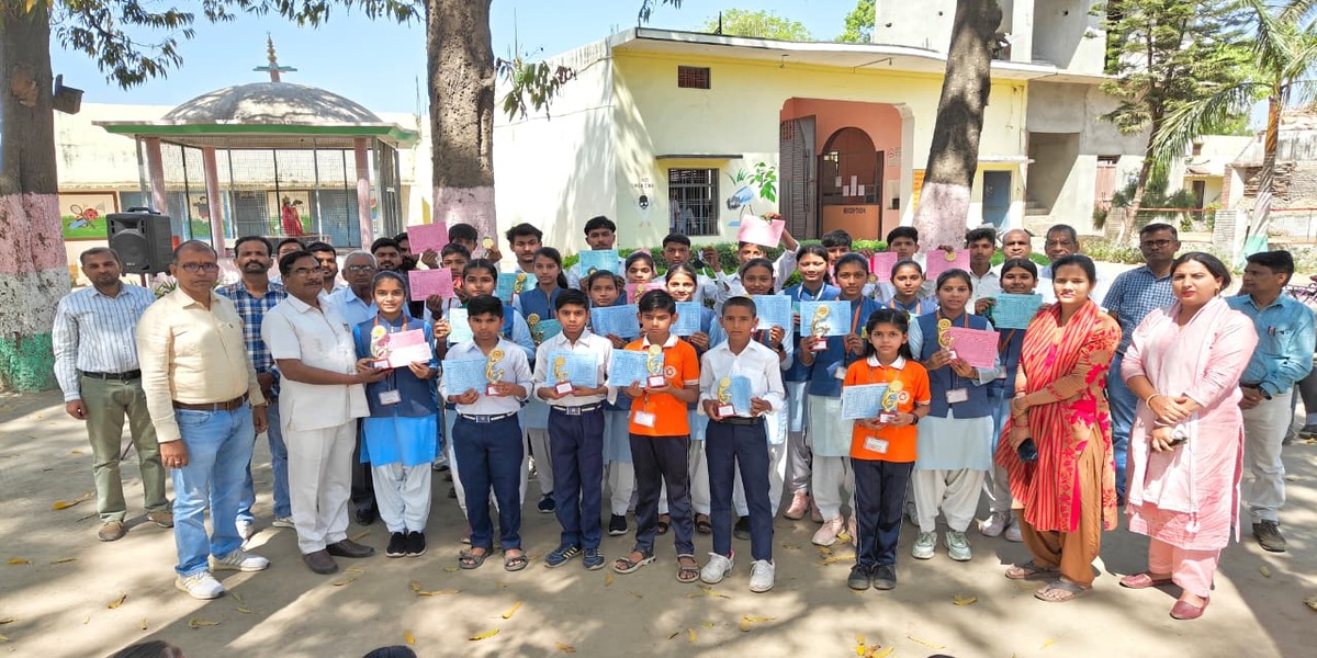 Classmates Studying in Library