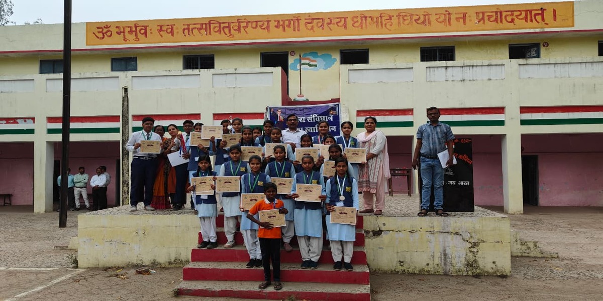 Classmates Studying in Library